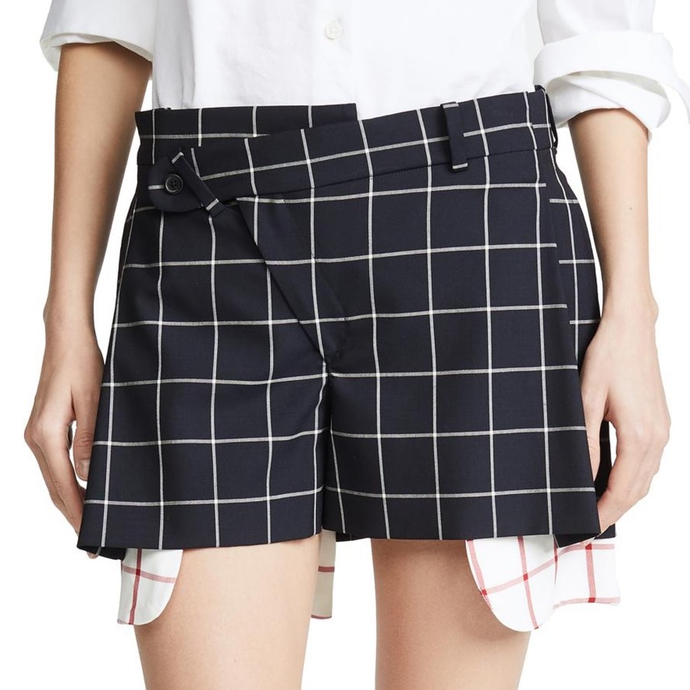 Monse Plaid Shorts SZ 4